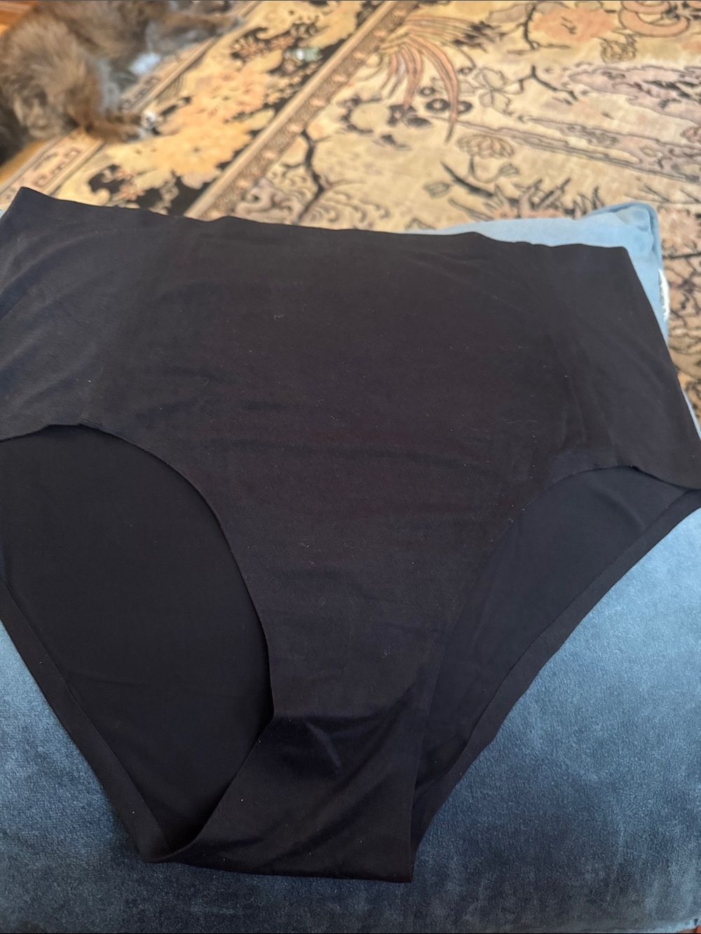 Seamless High-Waist Panty — Black